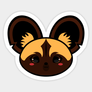 Cute African Wild Wolf Sticker